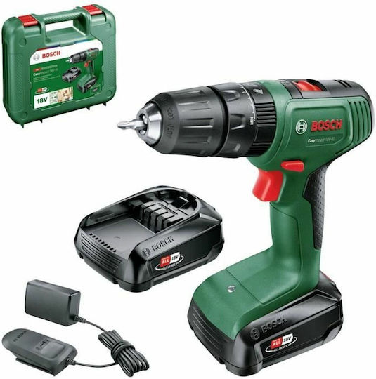 Bosch Easyimpact Percussive Battery Drill Driver 18V 2x2Ah