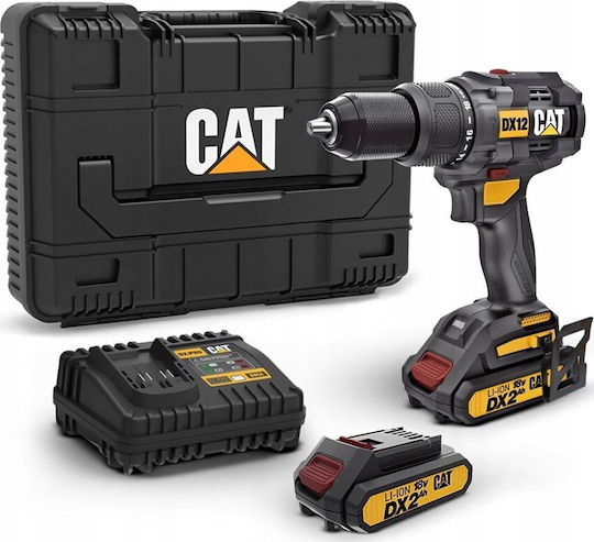 CAT DX12 Κρουστικό Δραπανοκατσάβιδο Μπαταρίας Brushless 18V 2x2Ah