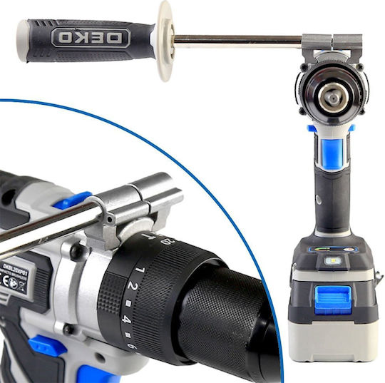 Deko Percussive Drill Driver Battery Solo Brushless 20V