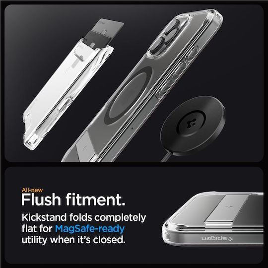 Spigen Ultra Hybrid S MagFit Back Cover Πλαστικό Graphite (iPhone 16 Pro)