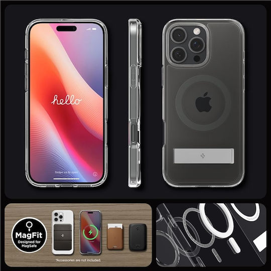 Spigen Ultra Hybrid S MagFit Back Cover Πλαστικό Graphite (iPhone 16 Pro)