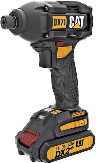 CAT DX71 Impact Screwdriver Battery Brushless 18V 2x2Ah