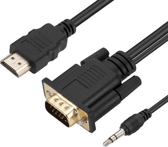 Avizar Kabel HDMI-Stecker - VGA-Stecker 1.8m Schwarz