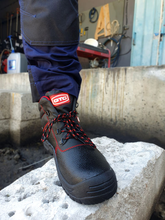 GTC Pall Star Wasserdicht Stiefel Arbeit Schwarz O2