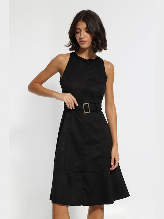 Anel Midi Dress Black