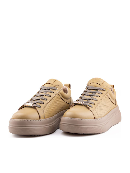 Γυναικεία Ανατομικά Sneakers Μπεζ