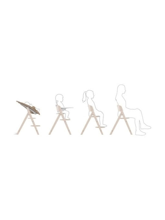Cybex Click & Fold Αναδιπλούμενο Καρεκλάκι Φαγητού 3 in 1 με Ρυθμιζόμενο Ύψος Stone Blue
