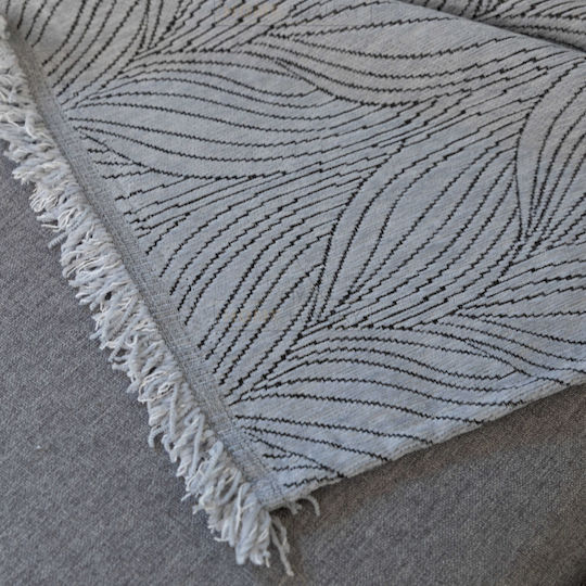 My Home Luxury Pommard Decken & Couchdecken Viersitzer-Sofa Überwurf Jacquard 180x320cm Graue C1