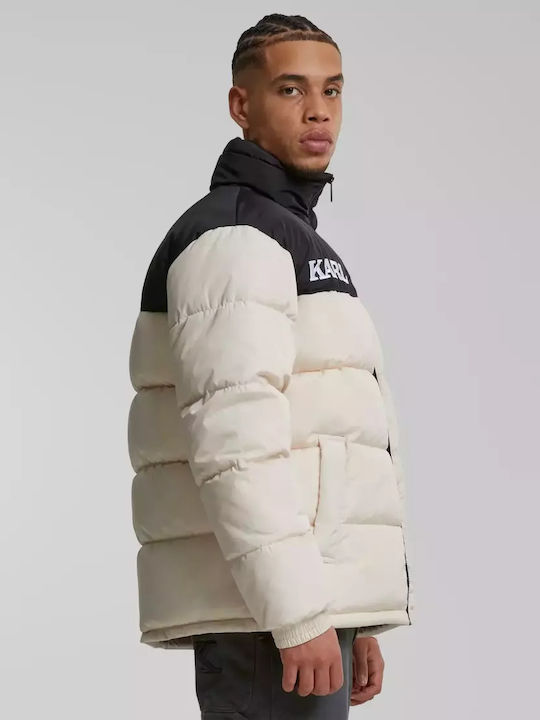 Karl Kani Retro Jacket Puffer Light Sand Beige