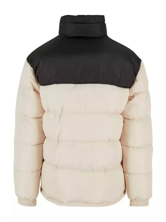 Retro Χειμωνιάτικο Μπουφάν Puffer Light Sand Beige