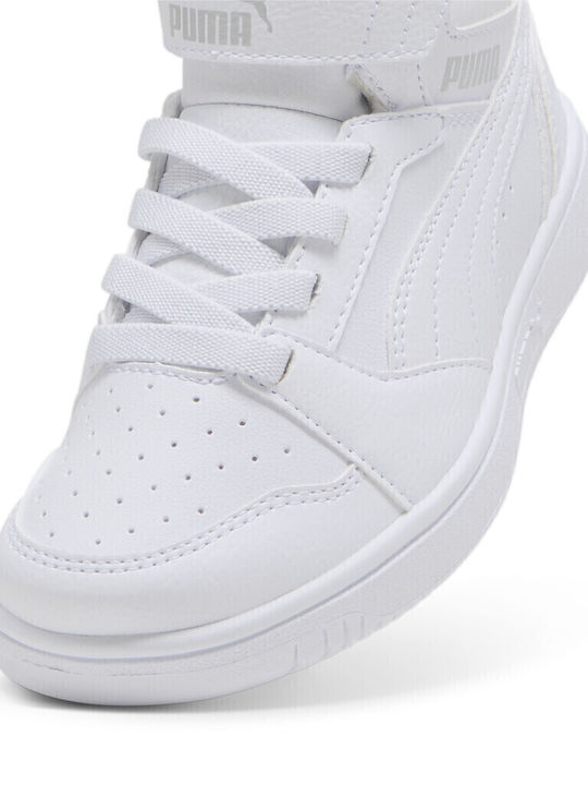 Rebound V6 Kids Sneakers High with Scratch White