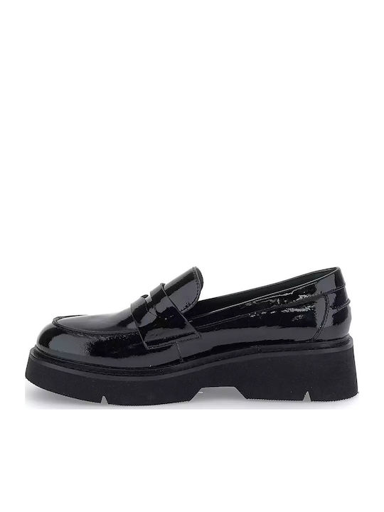 Λουστρίνι Γυναικεία Loafers σε Μαύρο Χρώμα