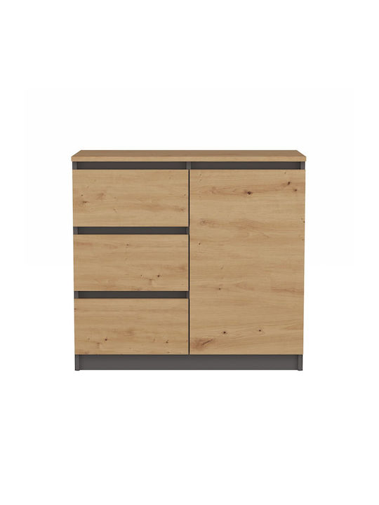 Malwa 1d3s/ba Anthracite Artisan Chest of Drawers