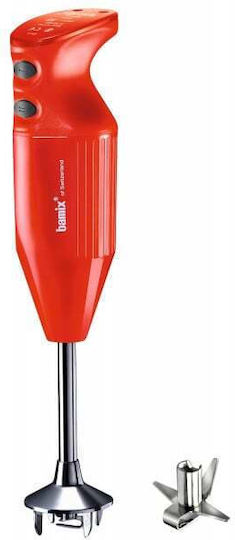 Bamix Mixer One Ραβδομπλέντερ με Ανοξείδωτη Ράβδο 160W Κόκκινο
