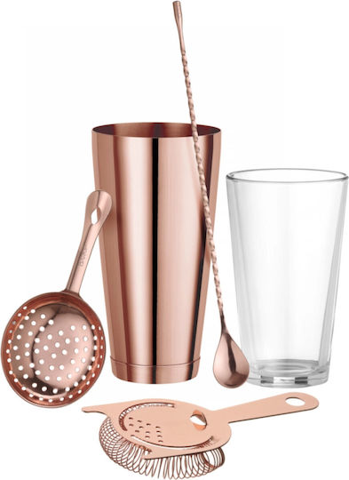 Long Bartender Spoon Cocktails 385 X 35 Mm Copper