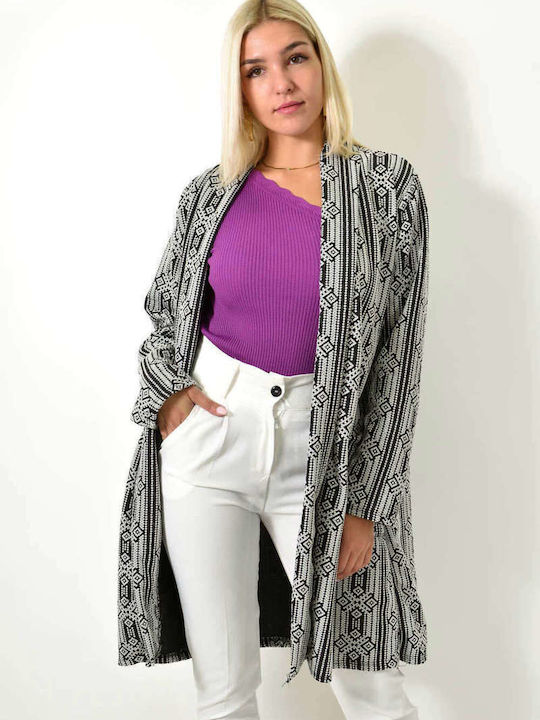 Potre Lang Damen Blazer Black
