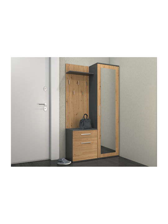 Duo Wardrobe Duo Anthracite Artisan
