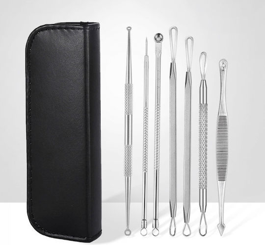 7 Instruments Kit Zola Stainless Steel Cosmetics Blackhead Blackhead Extraction Black