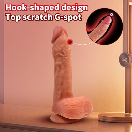 Yeain Dildo Realistic Vibrator with Remote Control Flesh