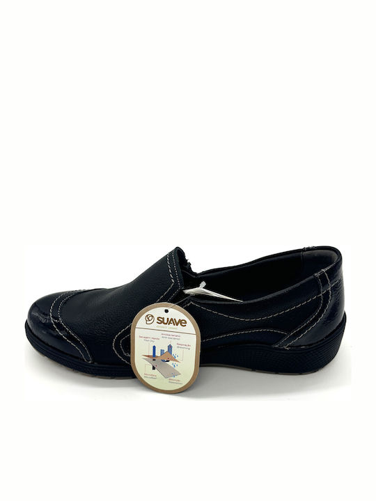 De piele Anatomici Slip-on-uri pentru femei Negru