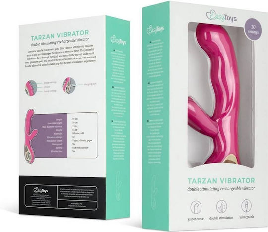 Easytoys Tarzan Δονητής Rabbit Ροζ