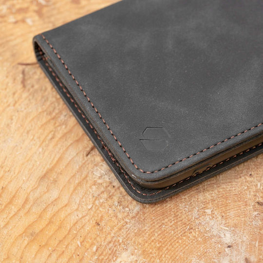 Spacecase Wallet Synthetisches Leder / Silikon Schwarz (Google Pixel 9 Pro XLOnePlus 9 Pro)