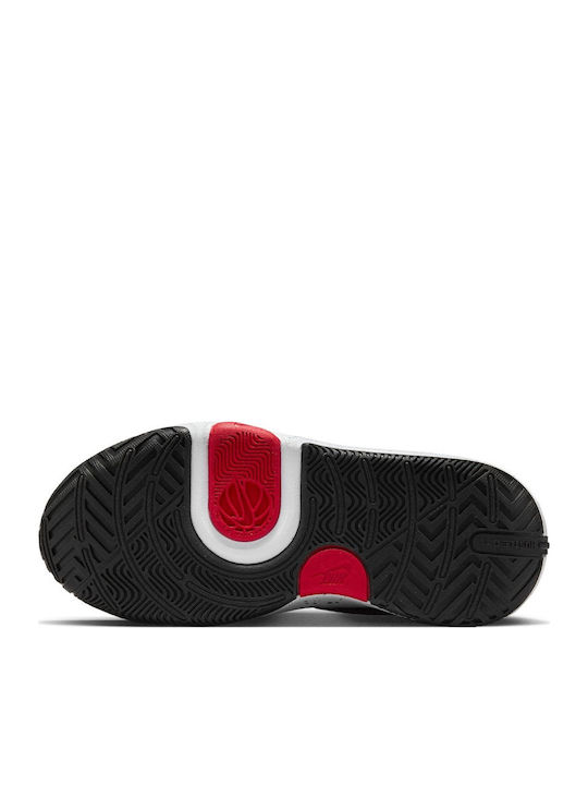 Team Hustle D 11 K Kids Sports Shoes Basketball with Hoop & Loop Closure Black
