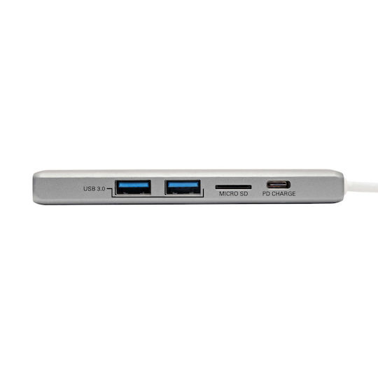 Eaton Stație De Andocare USB-C Cu HDMI 4K PD Ethernet Argintie