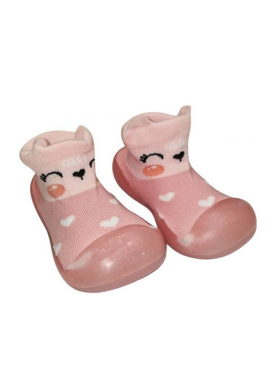 Childrenland Papuci pentru bebeluși Roz