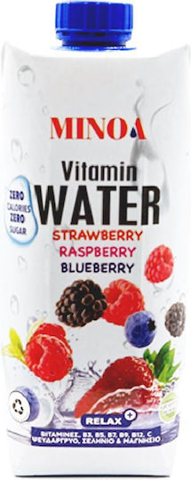 Minoa Water Vitamin Wasser mit Erdbeere, Himbeere & Blaubeere Geschmack 1x0.75Es