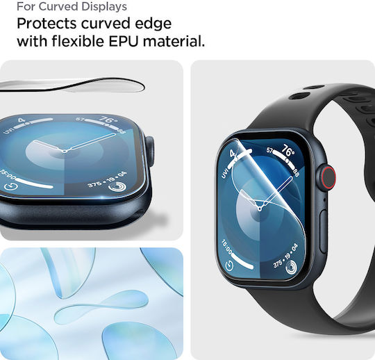 Spigen EZ Fit Защитен екран за Apple Watch 10 (42 мм) 2бр AFL08580