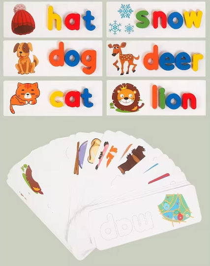 Herokids Montessori Εκπαιδευτικό Παιχνίδι Γράμματα & Αριθμοί από Ξύλο για 3+ Ετών