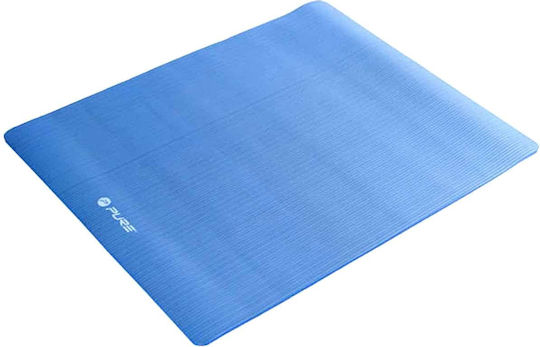 Pure2Improve Στρώμα Γυμναστικής Pilates Μπλε με Ιμάντα Μεταφοράς