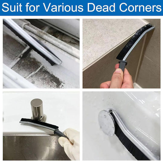 2 Pieces Multifunctional Cleaning Brushes for Dead Spots Suitable for Gaps Around Sinks, Bathroom Basins, Toilet Lids, Joints