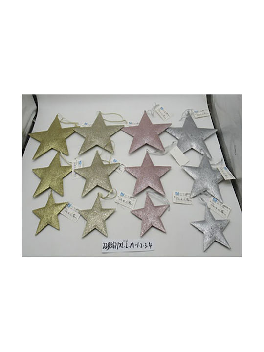 Hanging Star Gold 20x20cm