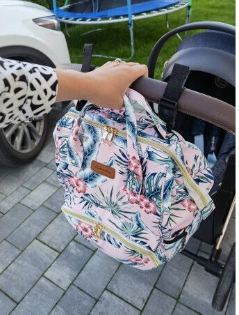 ecarla Wickeltasche-Wickelrucksack Rosa