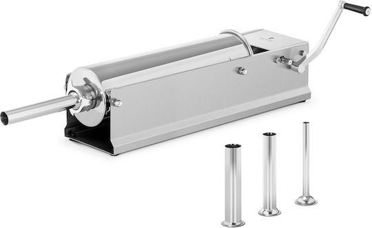 Manual Horizontal Sausage Stuffer Filler 7 L + 4 Funnels