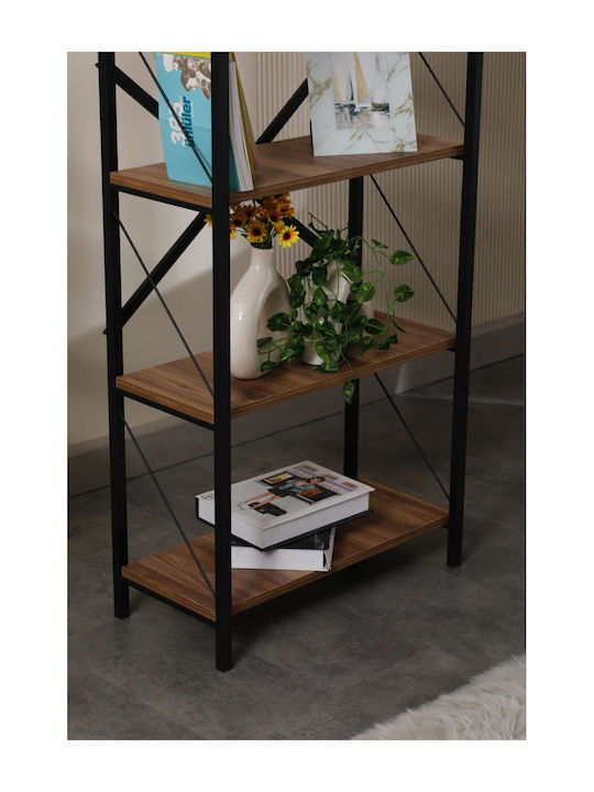 Bookcase Punto Black-hearted 60x30x150cm