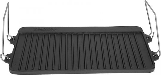 Double-sided Cast Iron Grill Plate 44cm Kinghoff Kh-1262