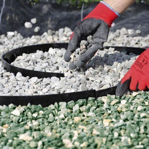 Lawn Edging Plastic 28 Harpoon-type Stakes 8 M