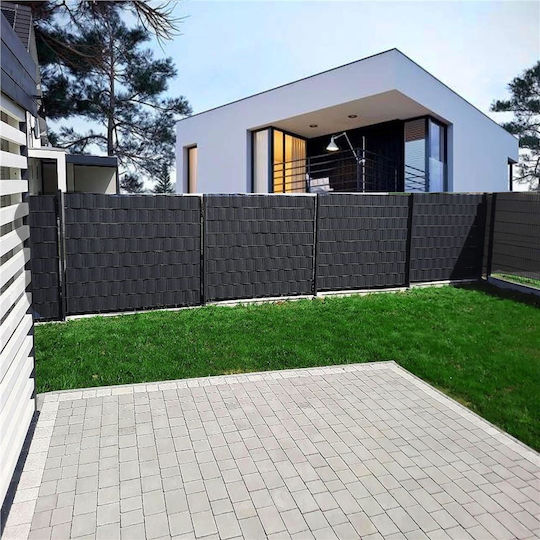 Panou de Gard pentru Intimitate din Grădină Premium PVC 26 X 0,19 M Gri Antracit