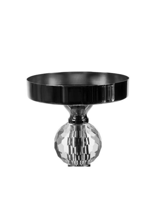 Ruhhy Set of Candle Holders Metal in Transparent Color 3pcs