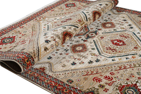 Polcarpet Oriental Kazak 714 Schlafzimmer-Teppichsets Modern Farbe Beige Rose 3 Stück