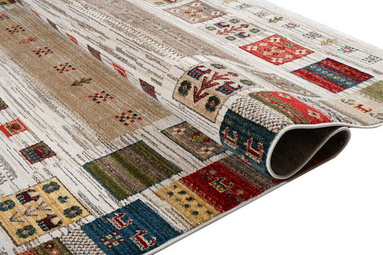 Polcarpet Oriental Kazak 580 Schlafzimmer-Teppichsets Modern Farbe Bone Beige 3 Stück