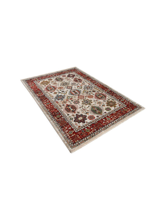 Oriental Kazak Rug 695 Bone Bordeaux 140x200 Polcarpet