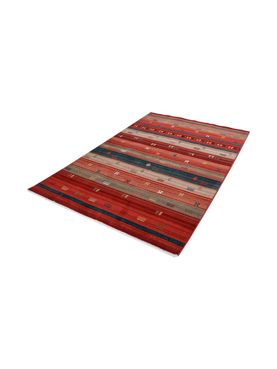 Orientalischer Kazak-Teppich 724 Bordeaux Rose 200x290 Polcarpet