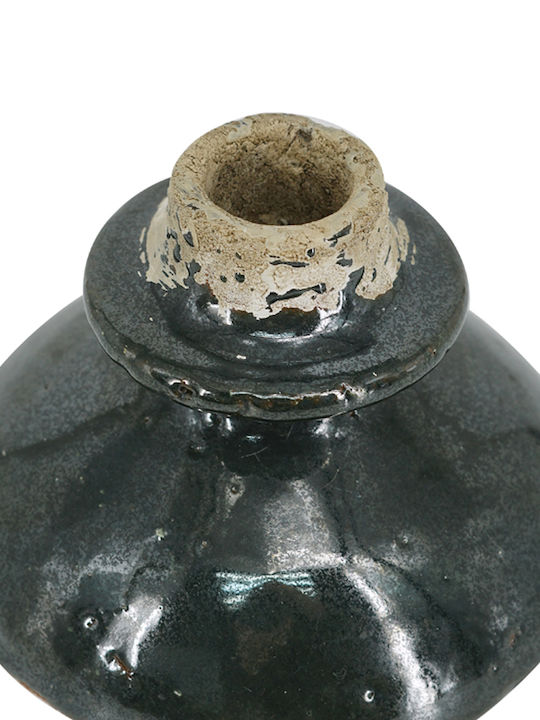 Artekko Candle Holder Ceramic in Green Color 12x8x12cm 1pcs