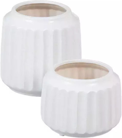 Ixia Regal Decorative Vase White 16x16x16cm