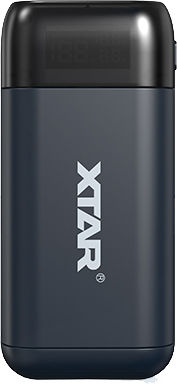 XTAR PB2SL USB Φορτιστής 2 Μπαταριών Li-ion Μεγέθους 18650/21700
