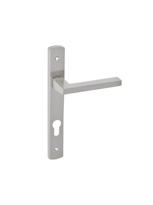 Best Design Lever Front Door with Plate Pair (Center Distance 135mm) Sahara